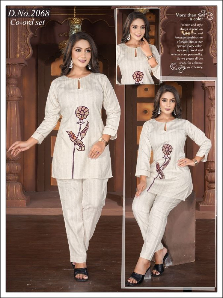 White Cotton Bombay Co-ord Set