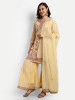 Yellow Modal Chanderi Plazo Suit Set