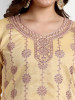 Yellow Modal Chanderi Plazo Suit Set