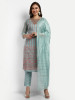Light Green Modal Chanderi Straight Suit Set