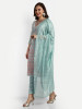 Light Green Modal Chanderi Straight Suit Set