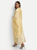 Yellow Modal Chanderi Straight Suit Set