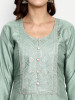 Sea Green Dola Silk Straight Suit Set