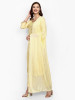 Yellow Dola Silk Straight Suit Set