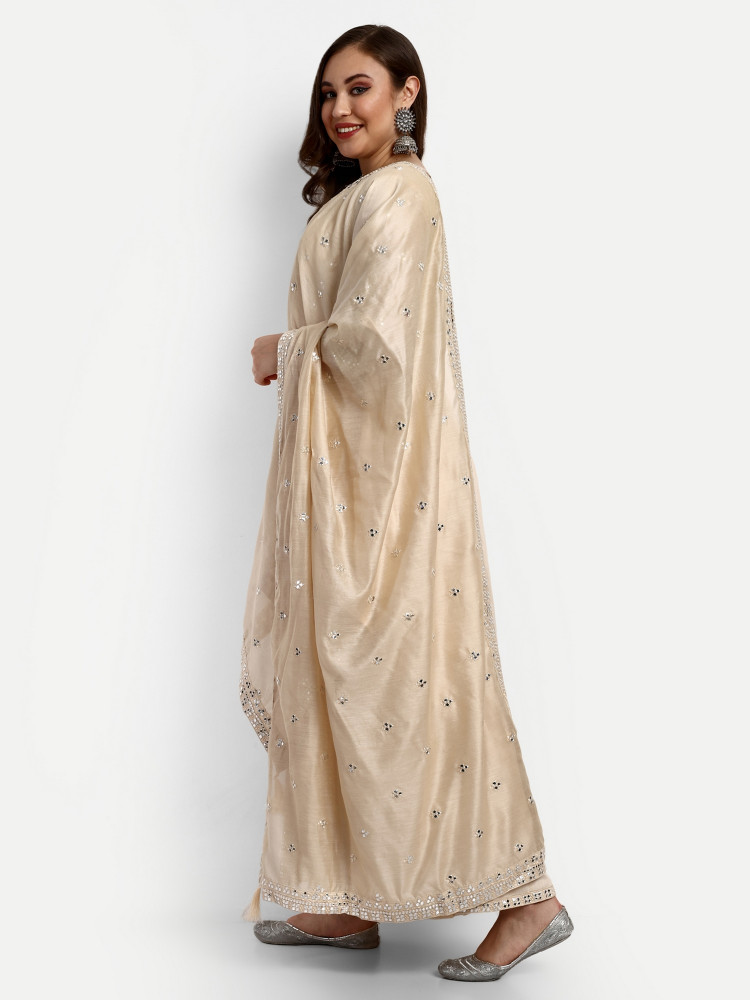 Chanderi Silk Plazo Suit Set