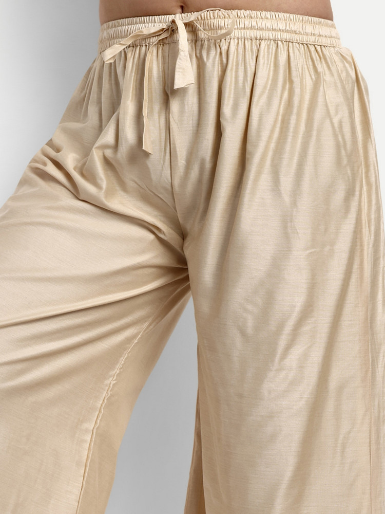 Chanderi Silk Plazo Suit Set