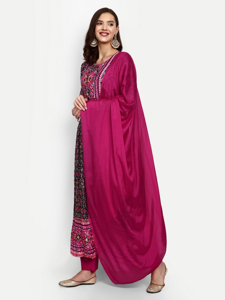 Digital Print Chinnon Naira Suit Set