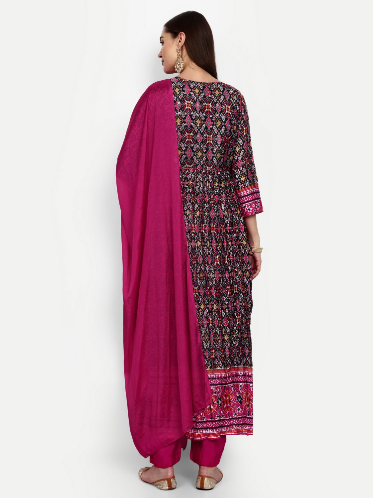 Digital Print Chinnon Naira Suit Set