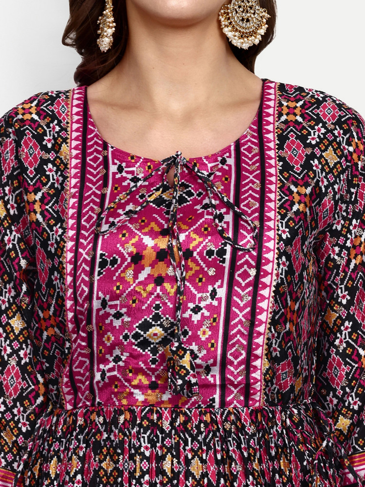 Digital Print Chinnon Naira Suit Set