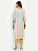 Multi-Colored Cotton Straight Kurti Set