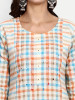 Multi-Colored Cotton Straight Kurti Set