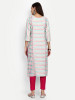 Checkered Cotton Straight Kurti Set
